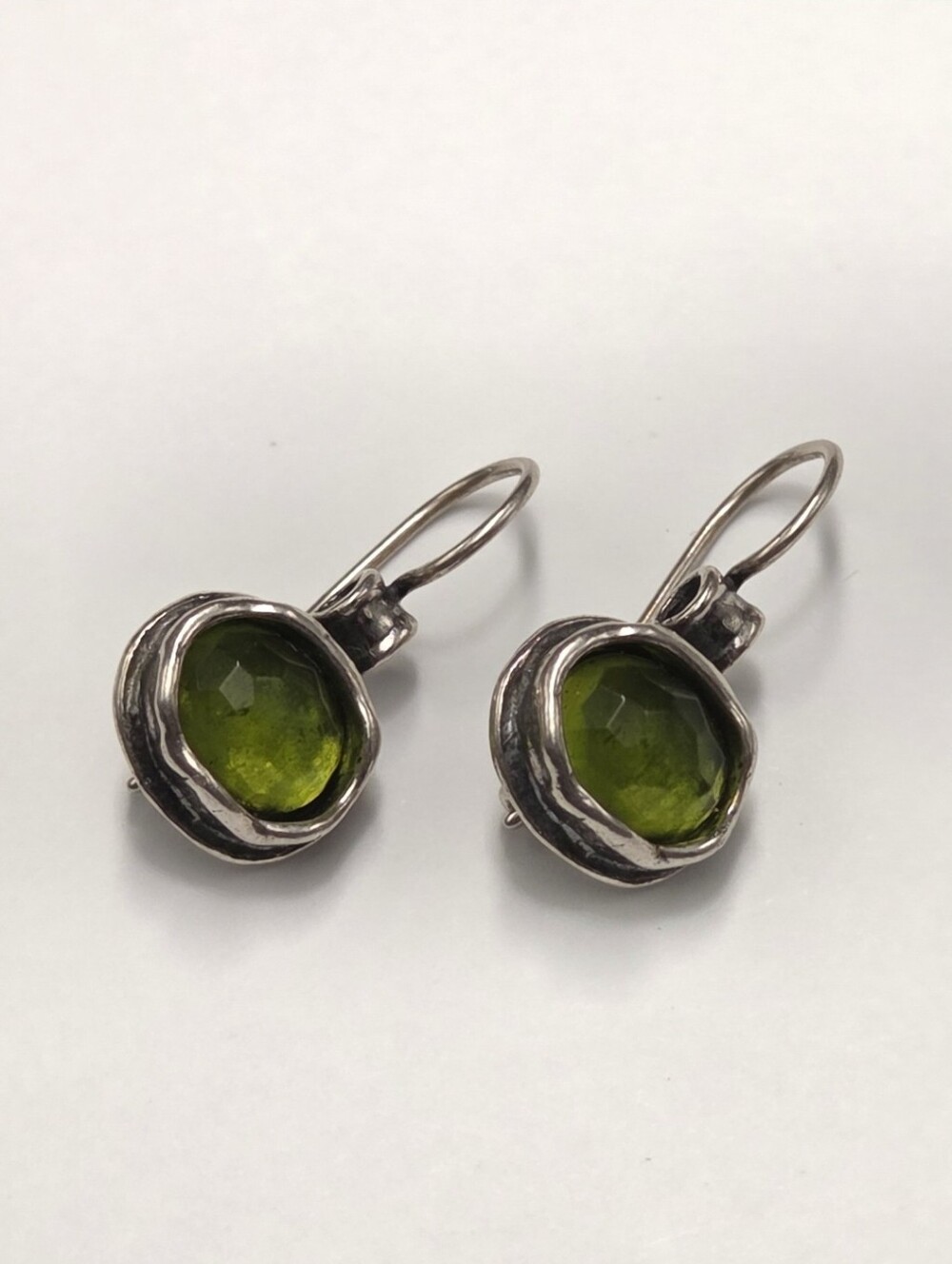 Sterling Silver Silpada 'Daintree' Green Quartz Drop Earrings